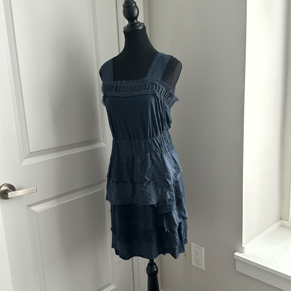 BANANA REPUBLIC Blue Lyocell Silk Dress